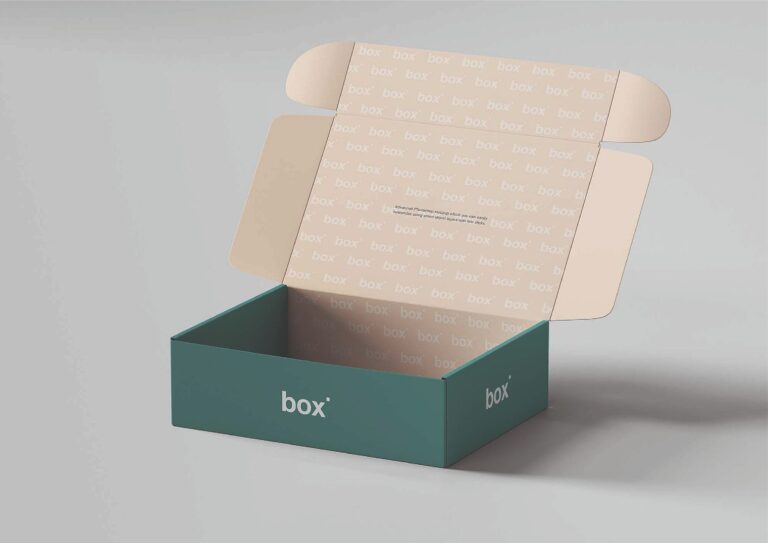 Durable corrugated box with company branding