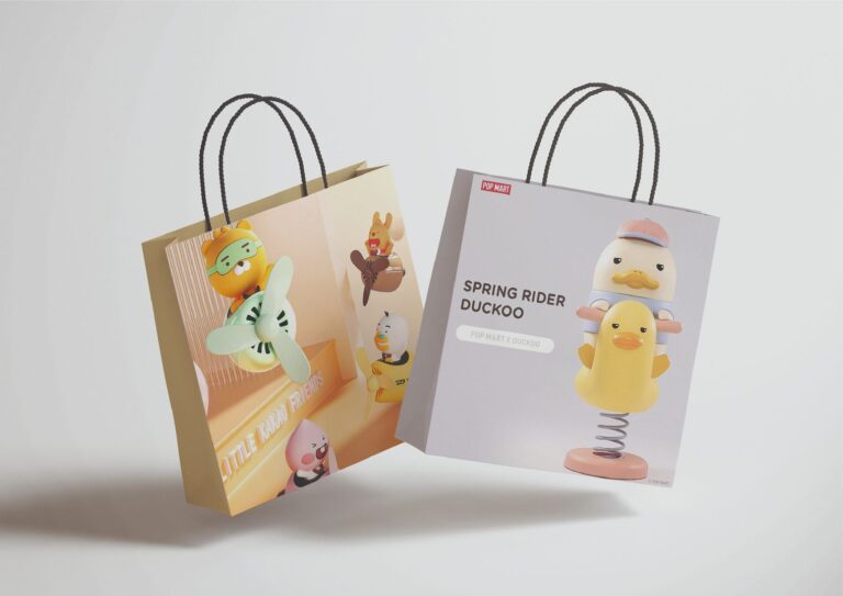 Eco-friendly printed paper bags for retail use