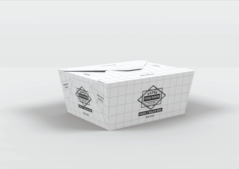 Durable food grade takeaway and delivery box printing